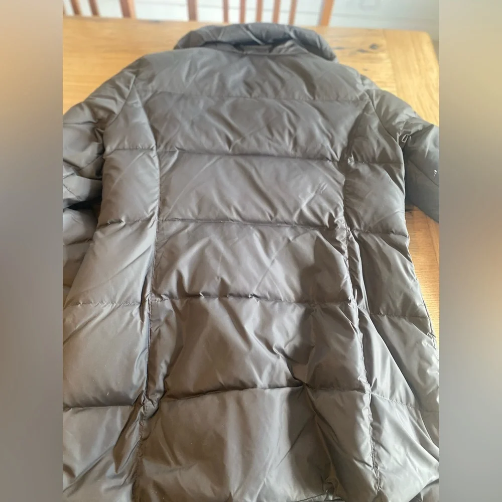 Michael Kors Puffer Mid Coat Gray‎ Black Women’s Medium Preloved